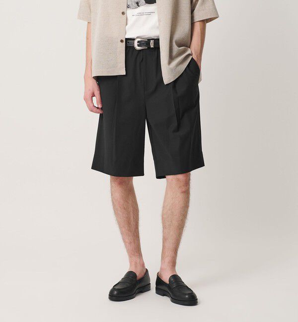 BEAUTY&YOUTH UNITED ARROWS「ウーステッド リラックス イージー ショーツ ウォッシャブル」|その他|BLACK