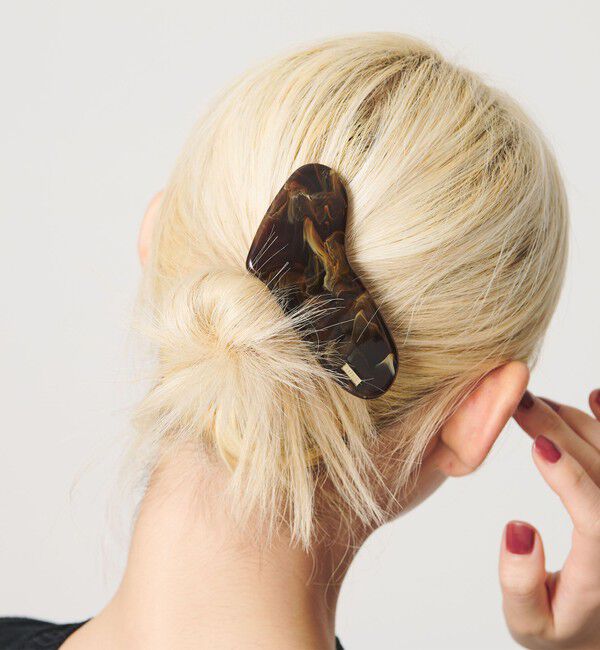 BEAUTY&YOUTH UNITED ARROWS「＜LAPUIS＞Plump heart バレッタ/Lサイズ」|ヘアバンド|MD.BROWN