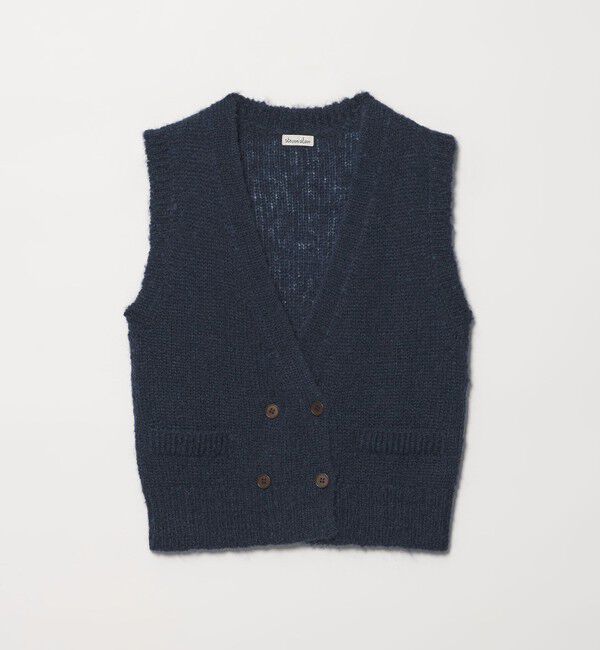 STEVEN ALAN「＜Steven Alan＞ウール モヘヤ ナイロン ダブルボタン ベスト」|ベスト・ジレ|