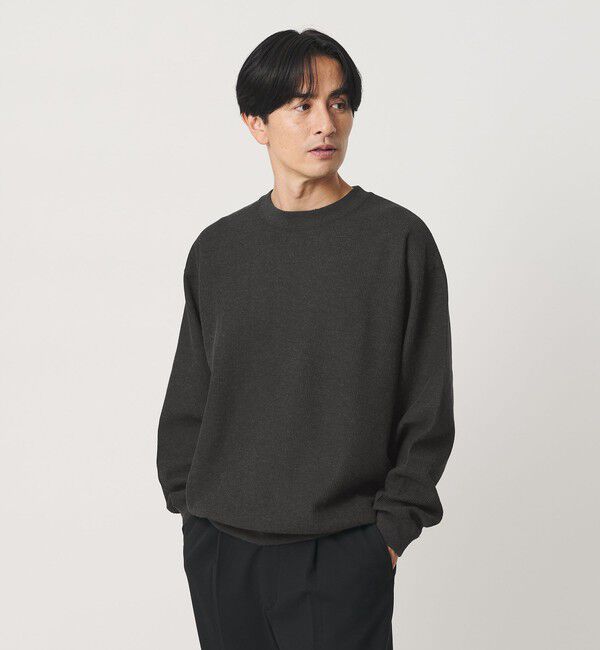 BEAUTY&YOUTH UNITED ARROWS「メランジ ワッフル バルーン カットソー」|Tシャツ・カットソー|DK.GRAY