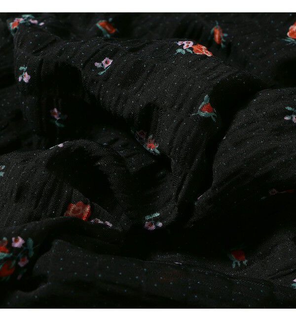 Ray BEAMS 「フラワー プリント シャーリング シャツ　　26SS  花柄 ショート丈 洗える イージーケア 夏 ブラウス」|シャツ・ブラウス|