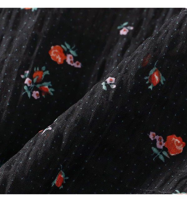 Ray BEAMS 「フラワー プリント シャーリング シャツ　　26SS  花柄 ショート丈 洗える イージーケア 夏 ブラウス」|シャツ・ブラウス|