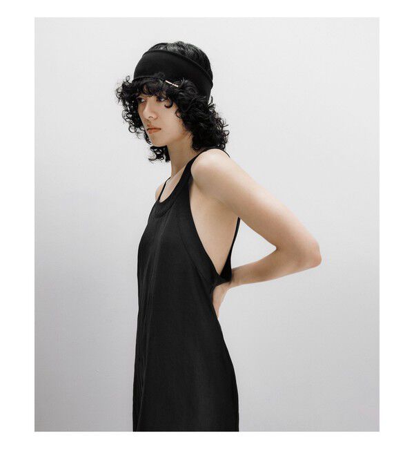 Demi-Luxe BEAMS 「【別注】INSCRIRE / リネン ノースリーブ ドレス」|ワンピース|