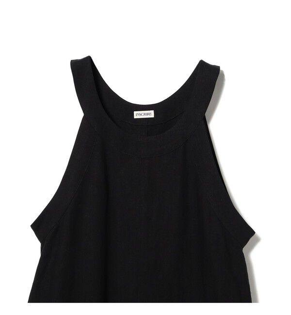 Demi-Luxe BEAMS 「【別注】INSCRIRE / リネン ノースリーブ ドレス」|ワンピース|