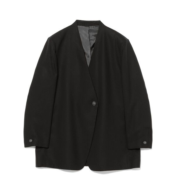 Demi-Luxe BEAMS 「ラペルレス オーバー ジャケット」|ダッフルコート|
