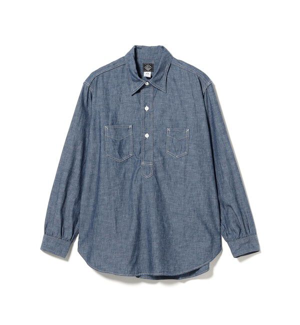 BEAMS PLUS「POST OVERALLS / #3208-CC De Luxe : classic chambray indigo」|シャツ・ブラウス|indigo