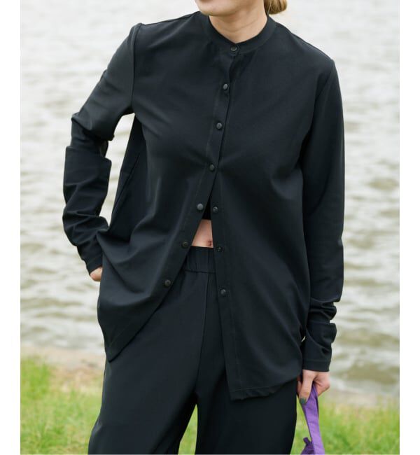 OUTDOOR PRODUCTS Usual Things「ACTIVE WEAR テレコクルーネックスナップカーディガン」|カーディガン|