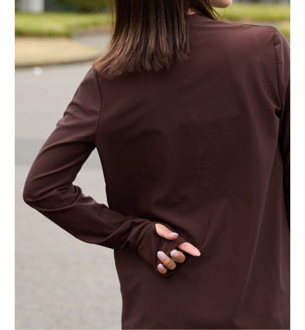 OUTDOOR PRODUCTS Usual Things「ACTIVE WEAR テレコクルーネックスナップカーディガン」|カーディガン|