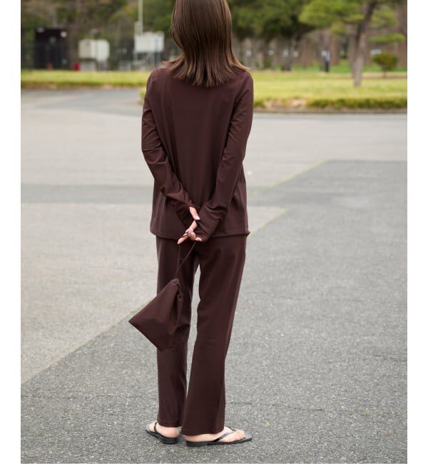 OUTDOOR PRODUCTS Usual Things「ACTIVE WEAR テレコクルーネックスナップカーディガン」|カーディガン|