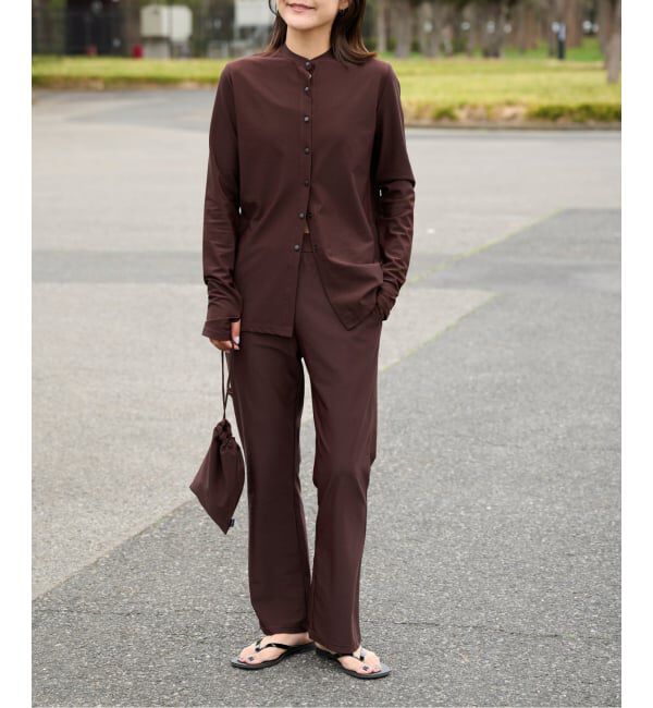 OUTDOOR PRODUCTS Usual Things「ACTIVE WEAR テレコクルーネックスナップカーディガン」|カーディガン|