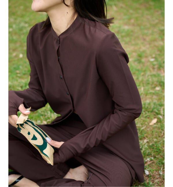 OUTDOOR PRODUCTS Usual Things「ACTIVE WEAR テレコクルーネックスナップカーディガン」|カーディガン|