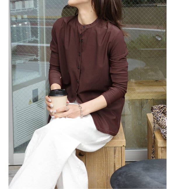 OUTDOOR PRODUCTS Usual Things「ACTIVE WEAR テレコクルーネックスナップカーディガン」|カーディガン|