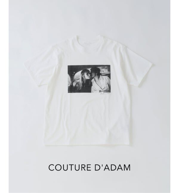 EDIFICE「COUTURE D&rsquo;ADAM(クチュール ド アダム) Jane&Serge in the Taxi Tシャツ」|Tシャツ・カットソー|ホワイト