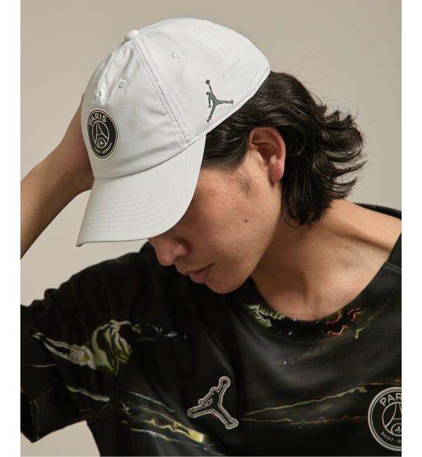 Paris Saint-Germain「【NIKE / ナイキ】PSG NK CLUB CAP US CB CHRM」|キャップ・キャスケット|グレーB
