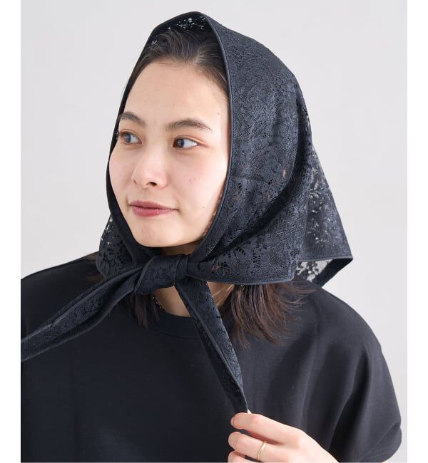 JOURNAL STANDARD「《追加2》【LAYAS/レイヤーズ】 LACE TRIANGLE SCARF」|バンダナ・スカーフ|