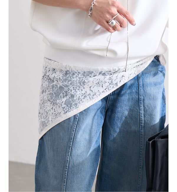 JOURNAL STANDARD「《追加2》【LAYAS/レイヤーズ】 LACE TRIANGLE SCARF」|バンダナ・スカーフ|
