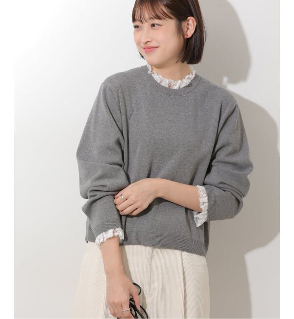 JOURNAL STANDARD relume「《予約》フルニードルレースプルオーバー」|ニット・セーター|