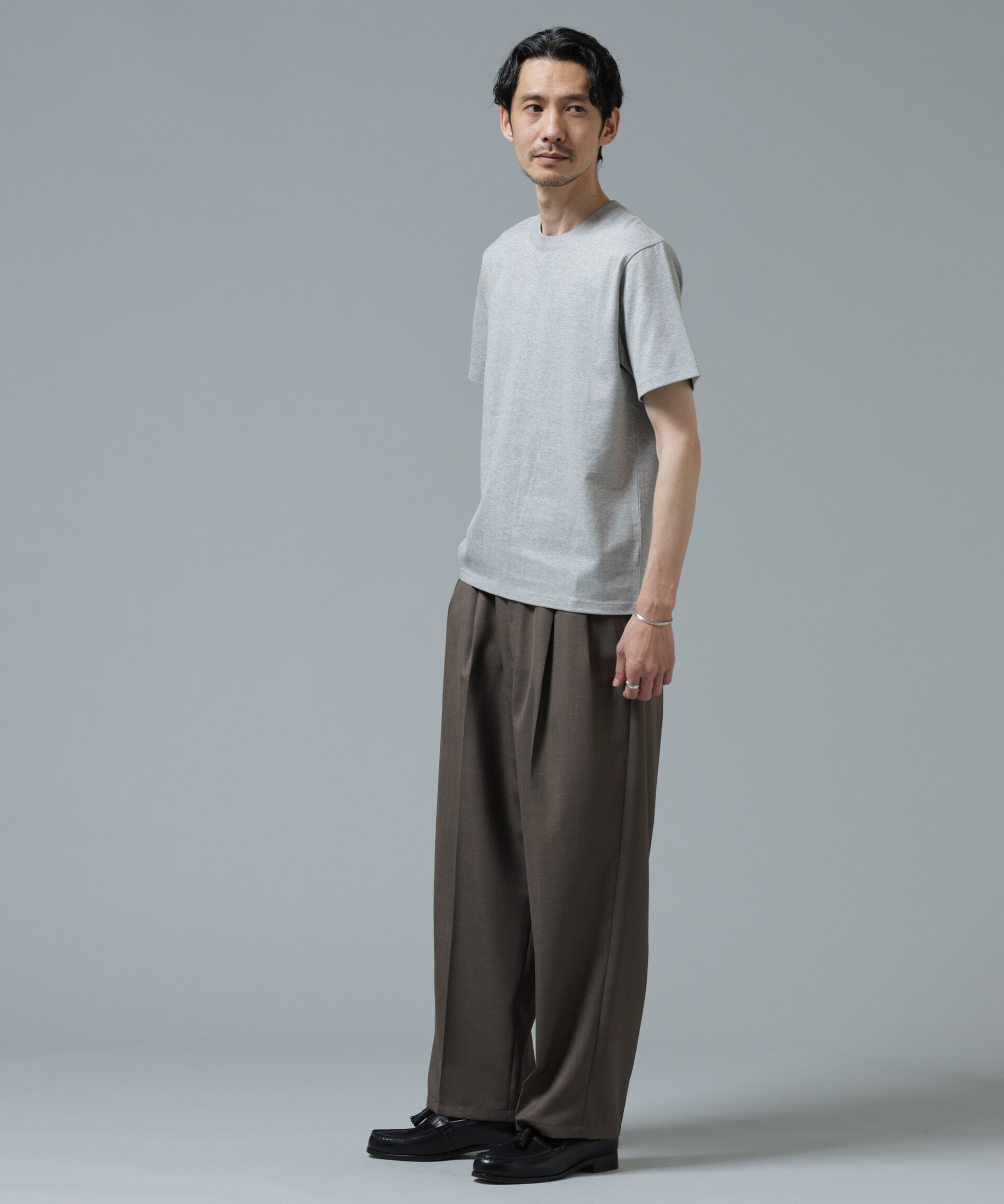 NANO universe「Anti Soaked(R) 汗染み防止 ミドルウェイト 7.1oz レギュラーシルエットTシャツ」|Tシャツ・カットソー|