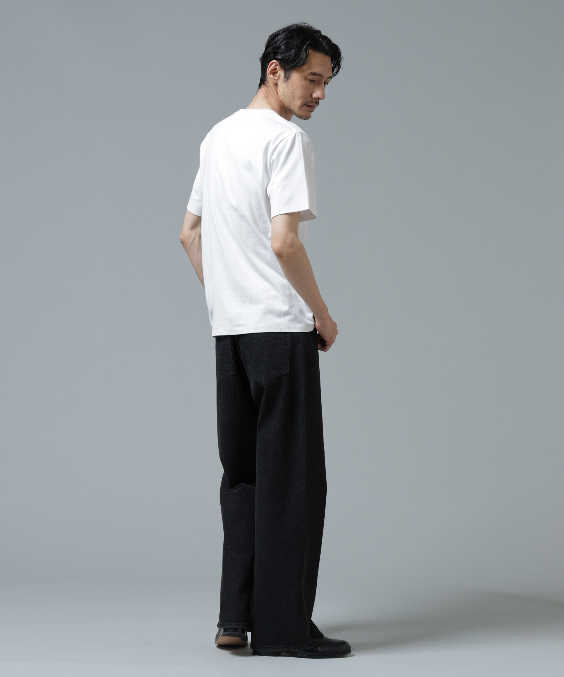 NANO universe「Anti Soaked(R) 汗染み防止 ミドルウェイト 7.1oz レギュラーシルエットTシャツ」|Tシャツ・カットソー|