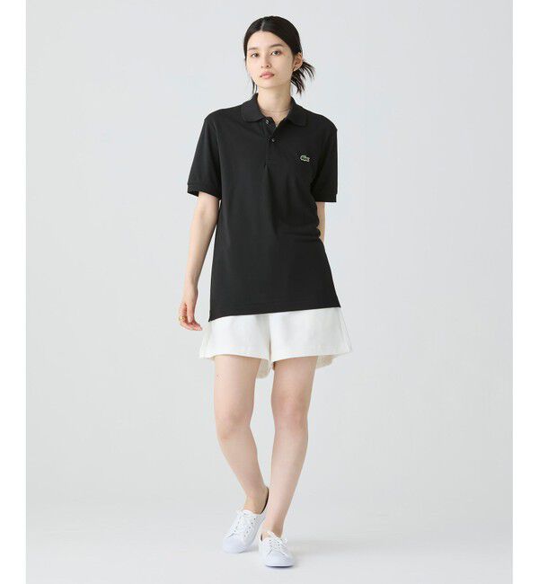 LACOSTE「通気性 イージーケア 軽量鹿の子ピケ L.12.12ライトウェイト半袖ポロシャツ」|ポロシャツ|