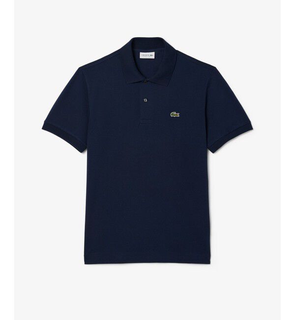 LACOSTE「通気性 イージーケア 軽量鹿の子ピケ L.12.12ライトウェイト半袖ポロシャツ」|ポロシャツ|ネイビー