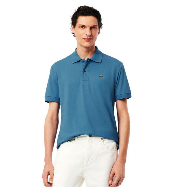 LACOSTE「通気性 イージーケア 軽量鹿の子ピケ L.12.12ライトウェイト半袖ポロシャツ」|ポロシャツ|