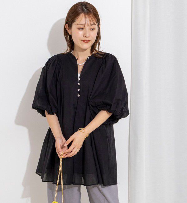 NOLLEY'S「ウォッシャブルハンドスモックバルーン袖ブラウス」|シャツ・ブラウス|