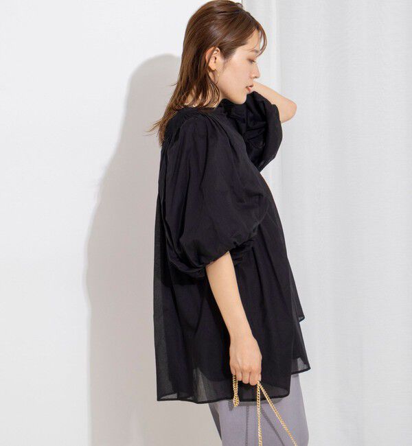 NOLLEY'S「ウォッシャブルハンドスモックバルーン袖ブラウス」|シャツ・ブラウス|