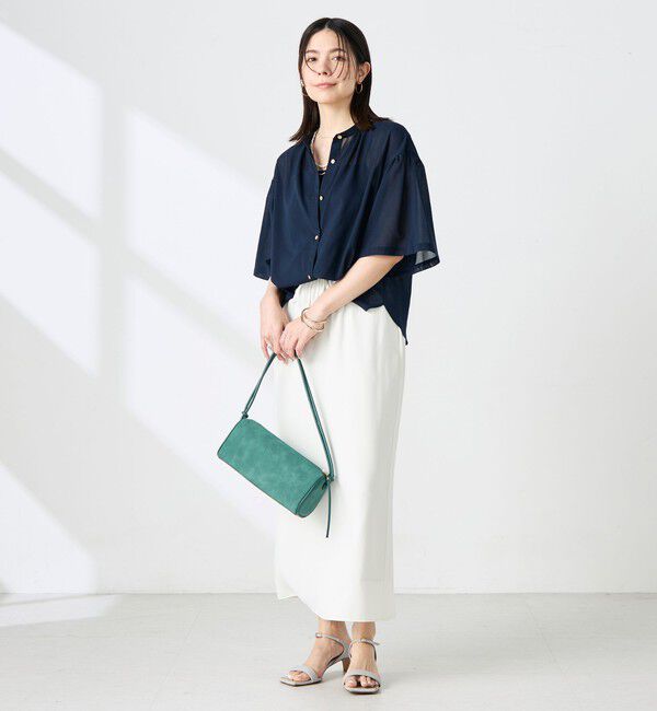NOLLEY'S「【BECシリーズ】ウォッシャブル袖2ＷAYシアーボイルブラウス」|シャツ・ブラウス|