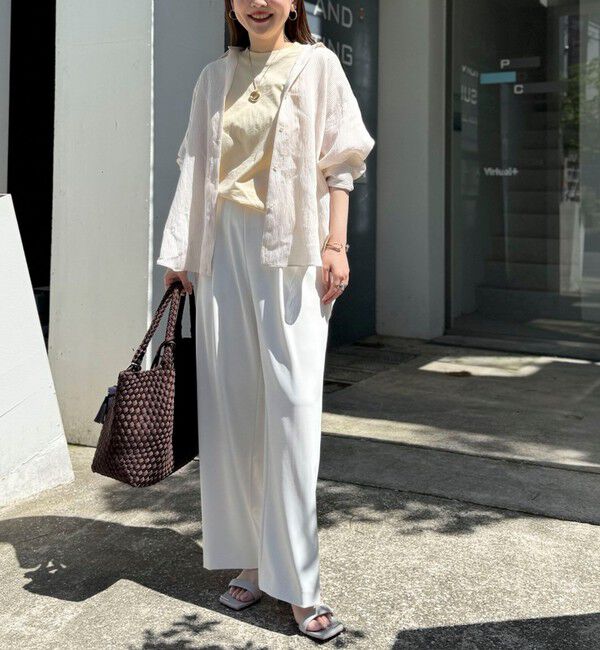 NOLLEY'S sophi「《セットアップ対応》NEW morisachiウォッシャブルツイルイージーワイドパンツ」|その他|