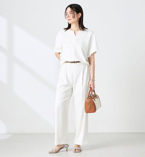 NOLLEY'S sophi「《セットアップ対応》NEW morisachiウォッシャブルツイルイージーワイドパンツ」|その他|