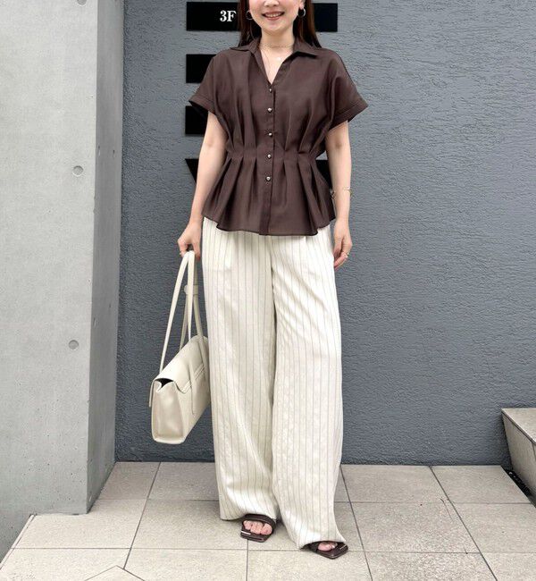 NOLLEY'S sophi「ウォッシャブルストライプタックパンツ」|その他|