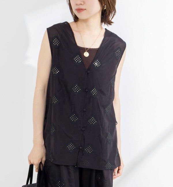 NOLLEY'S「2WAYインド刺繍ベスト」|シャツ・ブラウス|
