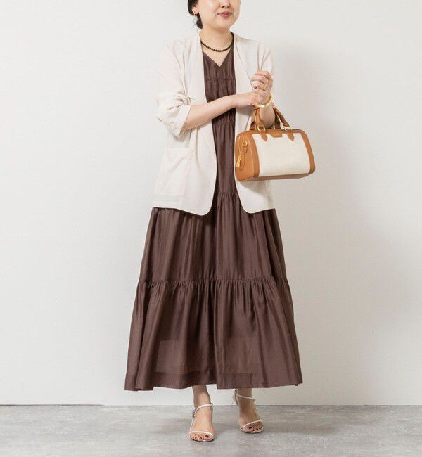 NOLLEY'S sophi「 【一部WEB限定カラー】ウォッシャブルシアーローンティアード2WAYワンピース」|ワンピース|