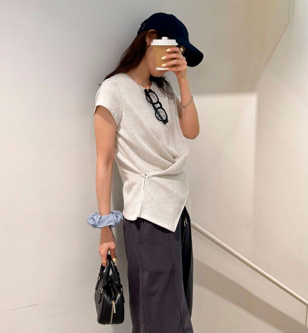 fredy emue「ニットソーカシュクールプルオーバー」|Tシャツ・カットソー|