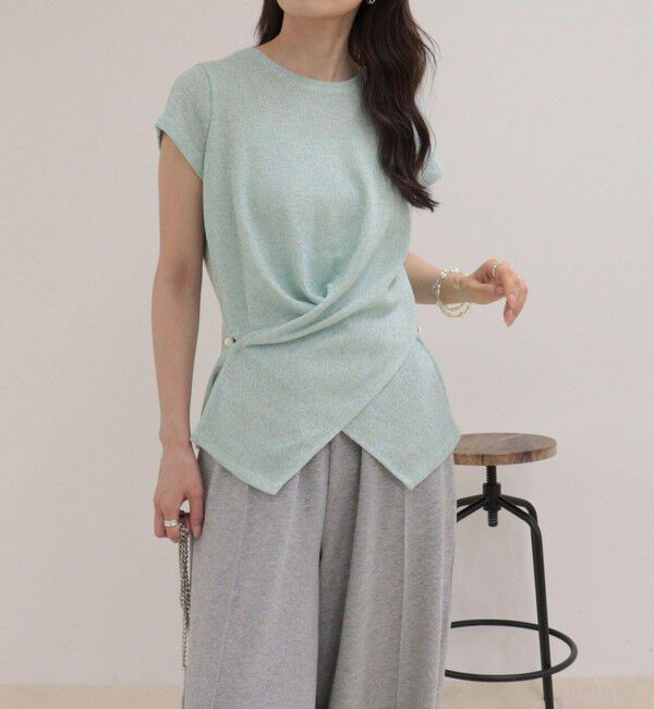 fredy emue「ニットソーカシュクールプルオーバー」|Tシャツ・カットソー|