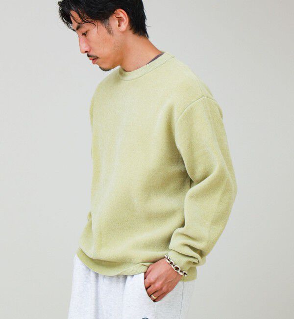 GLOSTER「【人気モールニットシリーズ/チクチクしないニット】モールダブルフェイス プルオーバーニット」|ニット・セーター|