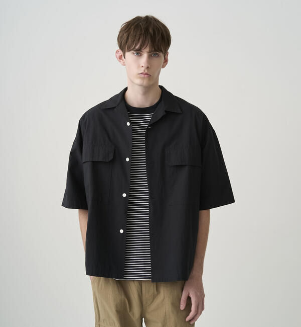 ORCIVAL「ORCIVAL | コットンリネン オープンカラー半袖シャツ MEN」|シャツ・ブラウス|