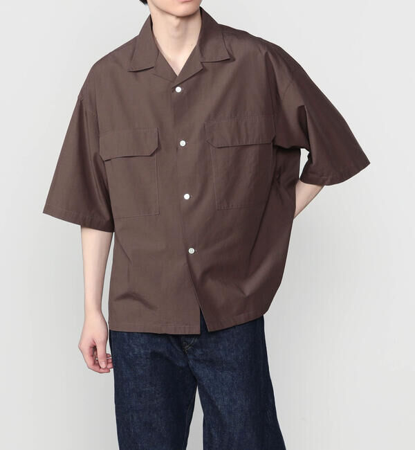 ORCIVAL「ORCIVAL | コットンリネン オープンカラー半袖シャツ MEN」|シャツ・ブラウス|