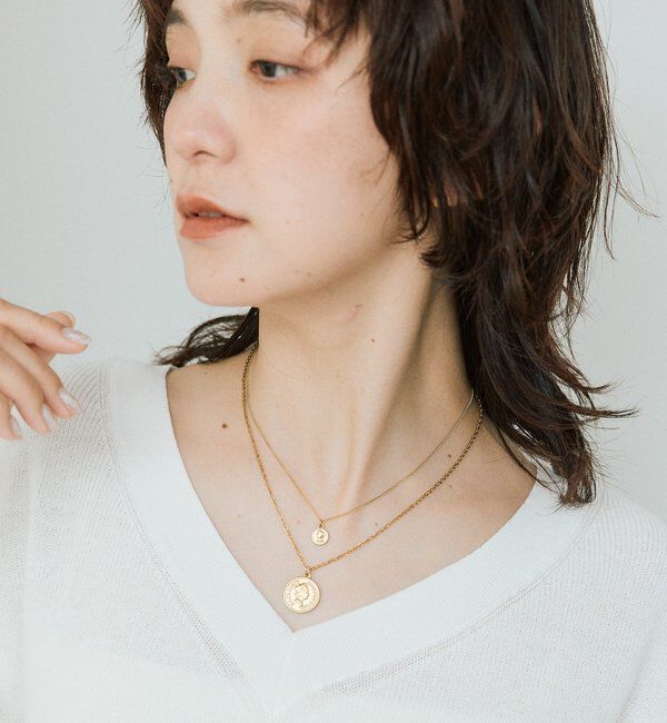  「【R.good】ミドルコインショートネックレス」|ネックレス|