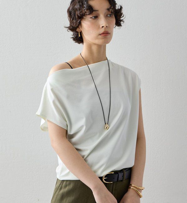  「フレンチオフショルTee」|Tシャツ・カットソー|ホワイト