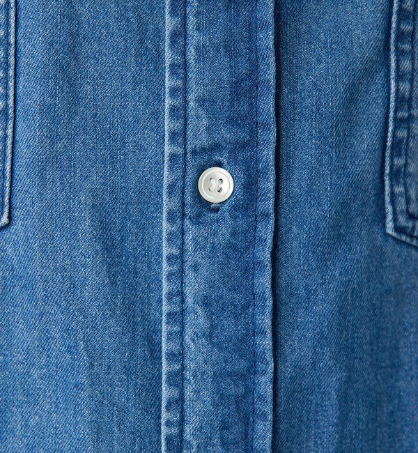  「【スカーフ付き】カシュクールデニムシャツ」|シャツ・ブラウス|