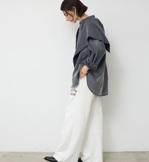  「【スカーフ付き】カシュクールデニムシャツ」|シャツ・ブラウス|