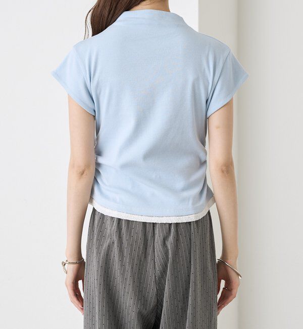  「プレート付きハイネックTシャツ」|Tシャツ・カットソー|