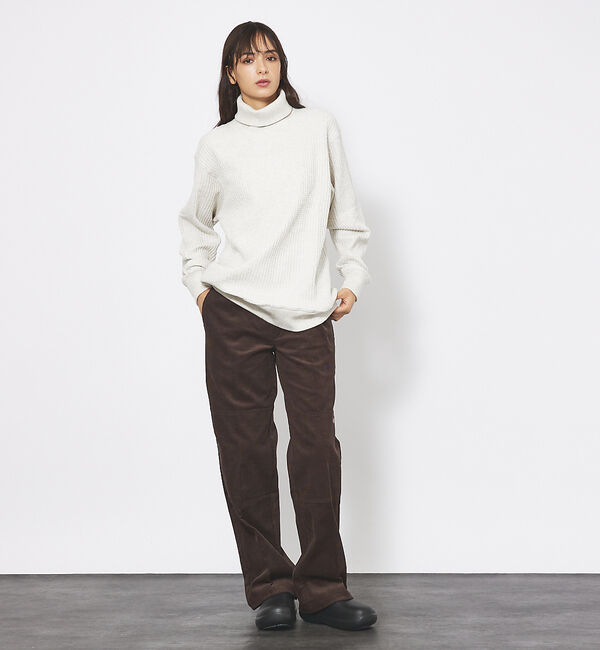 ABAHOUSE「【JEMORGAN/ジェーイーモーガン】ビックワッフル タートルネック カットソ」|Tシャツ・カットソー|