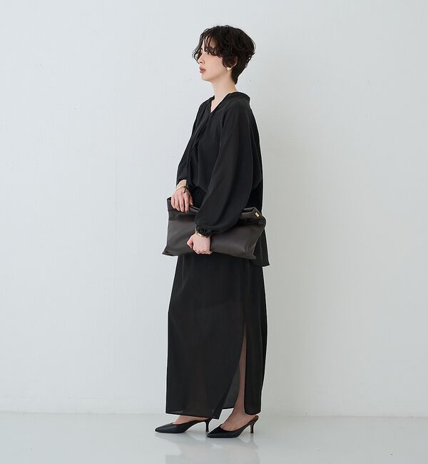 Rouge vif「【セットアップ対応】フィブリルイージーサイドスリットスカート/ウエストゴム」|スカート|