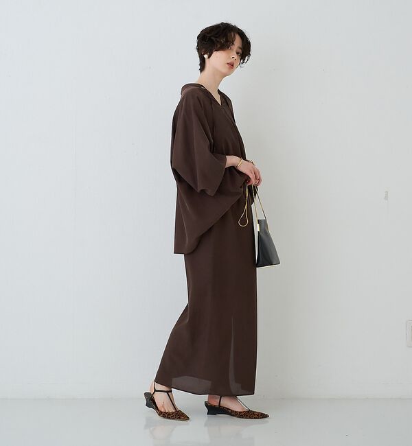 Rouge vif「【セットアップ対応】フィブリルイージーサイドスリットスカート/ウエストゴム」|スカート|