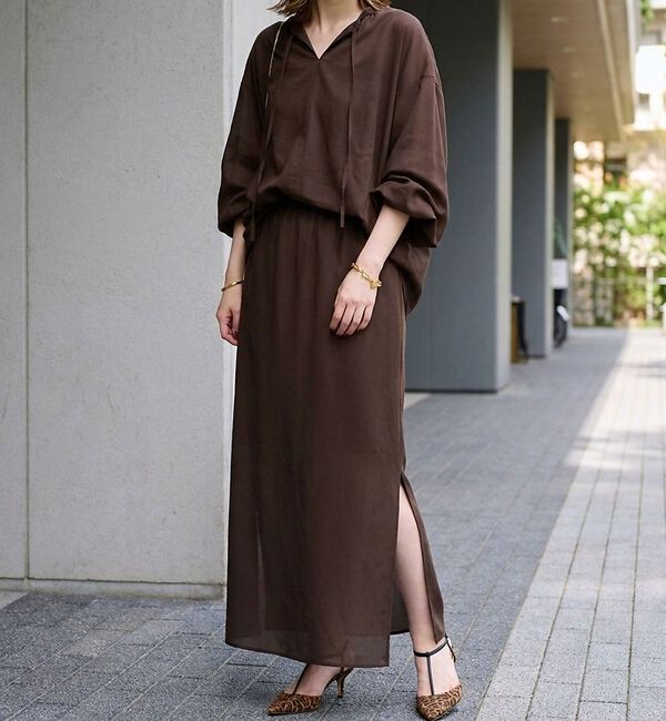 Rouge vif「【セットアップ対応】フィブリルイージーサイドスリットスカート/ウエストゴム」|スカート|