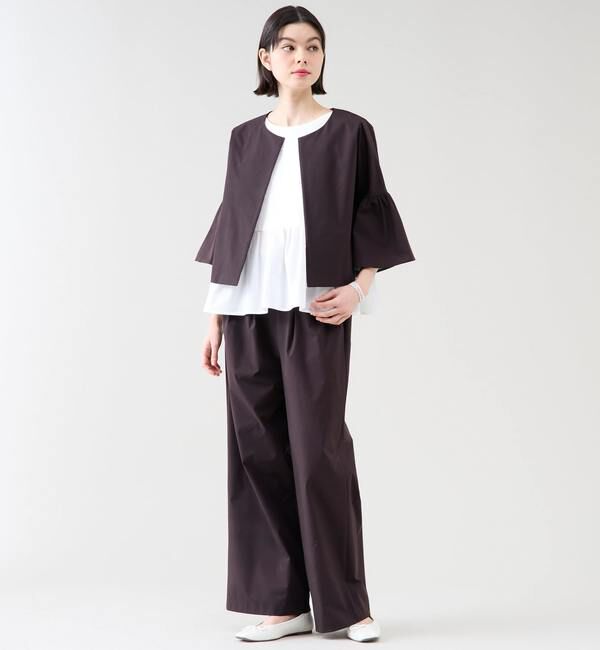 TIARA「《定番》タックワイドストレートパンツ（セットアップ可）」|その他|