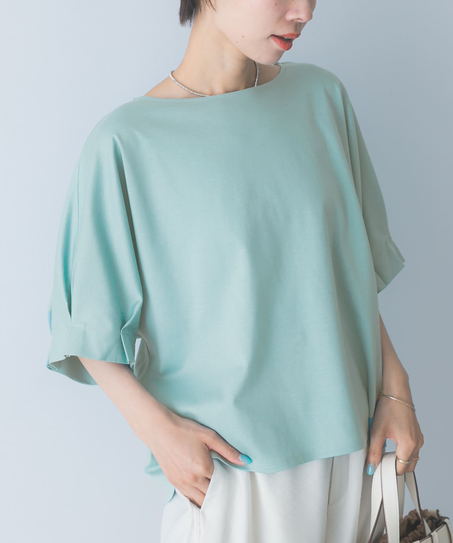URBAN RESEARCH ROSSO「UVカットクールタッチタックスリーブプルオーバー」|Tシャツ・カットソー|